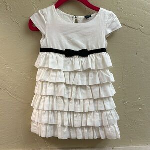 Baby GAP White Toddler Ruffle Dress 18-24 months